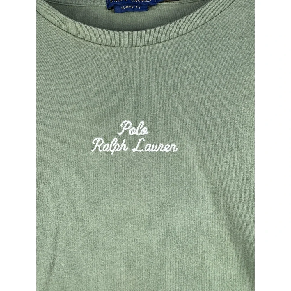Polo‎ Ralph Lauren Classic Fit Logo Spellout T-Shirt Green Mens XL